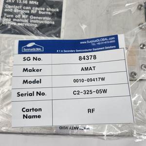 Conjunto de Cable RF AMAT 0010-09417W - Equipos y Piezas de Semiconductores de Confianza de Marca Global - Product Image 1