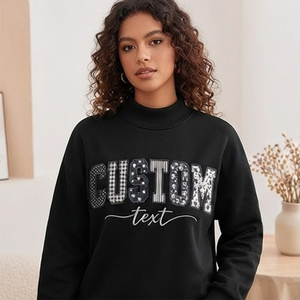Sudadera Varsity Personalizada con Bordado, Sudadera con Capucha para Regalo de Mamá, Venta al Por Mayor de Fábrica - Product Image 2