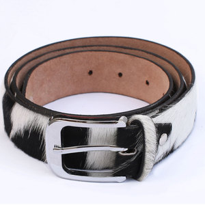 Ceintures en cuir à poils sur mesure de haute qualité, boucle en acier décontractée, légères, écologiques, best-seller, nouvelle arrivée - Product Image 1