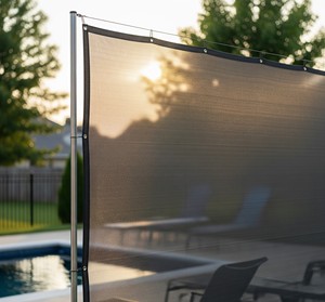 Green <b>Plastic</b> <b>Mesh</b> Net Fence Outdoor Protective Screen for Yard Garden Playground Field - Product Image 3