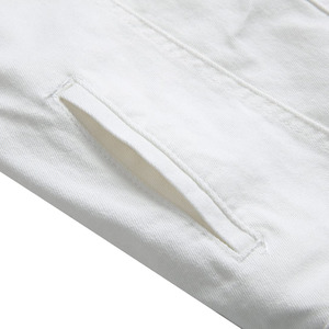 New Design <b>Men</b> Denim <b>Jacket</b> Fashion Denim <b>Jacket</b> With Custom Logo Oem Odm Manufacturing Best Selling <b>White</b> Denim <b>Jacket</b> <b>Men</b> - Product Image 4