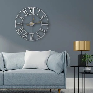 Horloge murale rectangulaire moderne en métal noir, mouvement mécanique silencieux, affichage à aiguilles, design minimaliste, sonnerie horaire, mariage M F - Product Image 4