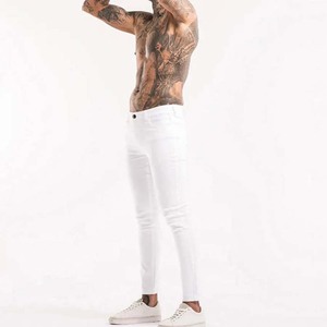 Jeans en denim pour hommes en gros – Nouvelle collection été, coupe droite décontractée, taille haute, respirant, délavé, personnalisable - Product Image 3