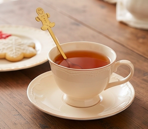 Cute Cartoon Gold Tea Spoon Set In Stainless Steel Fun Flatware For Kids Parties <b>Gifting</b> Wedding Tables And Home Use - Product Image 3