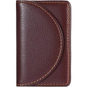 Genuine Leather Card <b>Holder</b> For Men Slim Pocket Wallet Handmade Leather Card Case With Flap Closure And Compact Design - Product Image 2