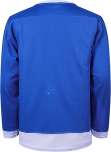 Jersey de Hockey sobre Hielo Azul Rey Personalizado para Hombre - Cuello en V, Manga Larga, Uniforme Deportivo para Equipo, Venta al Por Mayor - Product Image 4