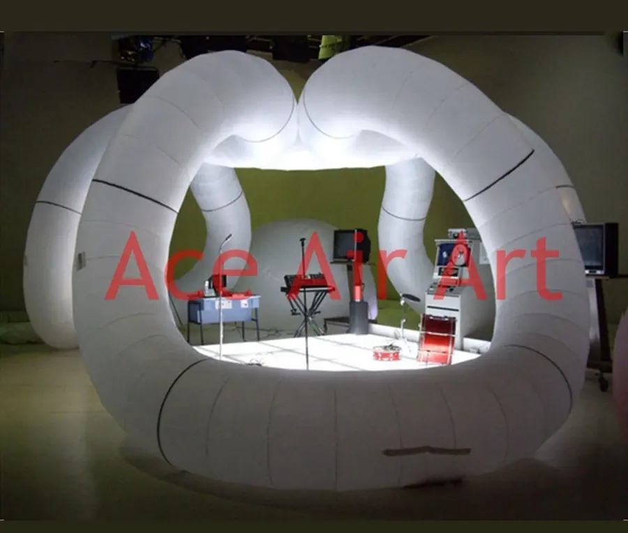 Vòm bơm hơi triển lãm thương mại thiết bị quảng cáo sự kiện lều Inflatable cấu trúc cho showroom hiển thị và kinh doanh cho thuê