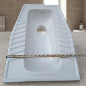 Vistaar 3 Hole Lebanese <b>Ceramic</b> Squatting <b>Pan</b> Eastern Indian Style Toilet WC Commode Export Quality Factory Supply - Product Image 3