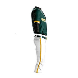 Maillot de baseball personnalisé pour homme Econex Sports, vert marine, impression par sublimation, respirant, 100% polyester, taille adulte 14, fusion sans couture - Product Image 3