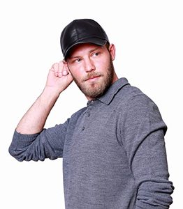 Casquette de baseball en cuir véritable structurée à 6 panneaux avec sangle réglable pour hommes et femmes - Product Image 4