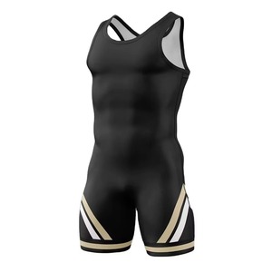 Combinaison de musculation légère et simple pour homme, design personnalisé, tissu extensible Spandex/Polyester, logo frontal, imperméable - Product Image 1
