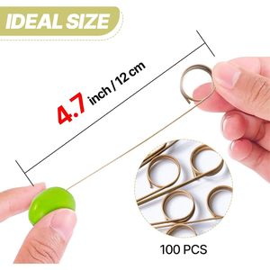 Stuzzicadenti in Bambù da 4,7 Pollici, 100 Pezzi, Bastoncini per Bevande e Frutta, per Antipasti e Forniture per Feste - Product Image 2