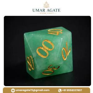 Stone <b>Dice</b> Green Jade Gemstone DnD <b>Dice</b> Set 7 Pcs <b>Polyhedral</b> Custom Logo Wholesale - Product Image 6