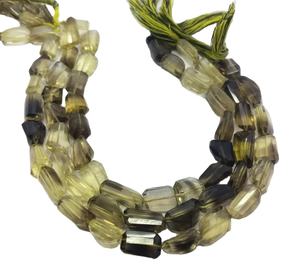 Perles de pierres précieuses en quartz citron bio facettées en forme de pépites pour la fabrication de colliers et bracelets DIY, perles multicolores, fournitures de bijoux en gros - Product Image 4