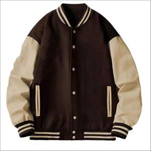 Veste de baseball vintage en chenille de haute qualité personnalisée, verte, pour hommes, veste de baseball pour hommes - Product Image 5
