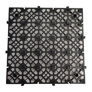 Dalles de sol modulaires emboîtables en PP 40x40x3cm pour garage, grille de sol en plastique pour garage automobile, solution de revêtement de sol en vinyle, design graphique - Product Image 2