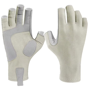 Gants de pêche d'été imperméables OEM pour sports de plein air, logo personnalisé, matériau polyester, prix de gros, service d'usine - Product Image 1