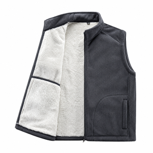 Chaleco de Forro Polar para Hombre con Logotipo Personalizado, Transpirable, Corte Ajustado, Sin Mangas, Cierre Completo, para Uso en Exteriores, Precio Económico al por Mayor - Product Image 4