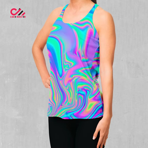 Women <b>Singlet</b> <b>Running</b> Sleeveless Women Tank Top Good Quality Cotton Polyester Material Cutout Back Design Women <b>Singlets</b> & Vest - Product Image 3