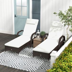 Chaise longue en rotin élégante pour l'extérieur, pour le confort et le style - Product Image 6