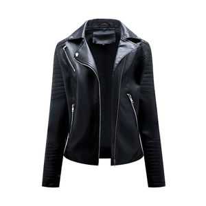 Chaqueta de Cuero Genuino Transpirable para Mujer, Diseño Personalizado, Prenda Exterior Femenina de Alta Calidad con lo Último en Tendencia de Moda para un Look Elegante - Product Image 1