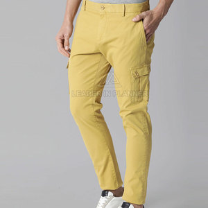 กางเกงคาร์โก้ผ้าแคนวาสทรงตรงสำหรับผู้ชาย สีพื้น น้ำหนักเบา สวมใส่สบาย สั่งผลิตจำนวนมาก ขายส่ง รับทำโลโก้ตามแบบ - Product Image 2