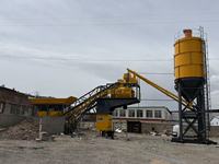Centrale à béton mobile Zeyu YHZS75 sur remorque, 75m3/h, centrale à béton préfabriqué portable, transport facile, certificat CE