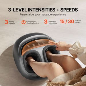 Massaggiatore per Piedi Vibrante con Calore, Compressione Profonda e Shiatsu per Fascite Plantare e Neuropatia, Regalo per Uomini e Donne - Product Image 4