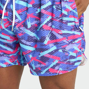Pantalones Cortos de Playa para Hombre 2026 de Secado Rápido y Transpirables, Shorts de Natación y Surf, de Malla, Lisos, a Rayas, Uniformes Deportivos - Product Image 3