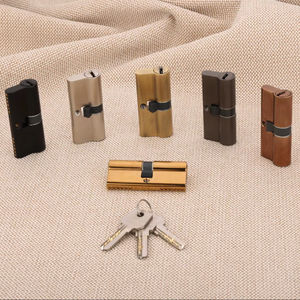 Poignée cylindrique moderne en laiton de 70 mm, à double clé, quincaillerie polyvalente pour cuisine, salle de bain et rangement de salle de sport, vente en gros - Product Image 1