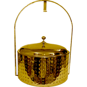 Premium Golden Plated Microwave-Safe Food Warmer Steel <b>Pot</b> Lid Handle Glass Cookware <b>Set</b> for Buffet Wedding Serving Home Use - Product Image 6