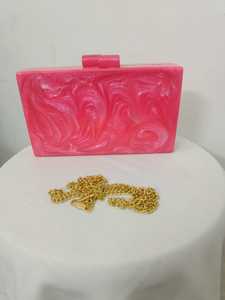 Indian Supplier Bulk Fashionable Resin Evening Purse Vintage Brass Chain Strap for Wedding Banquet Party Event B2B Wholesale - Product Image 3