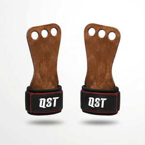 Leather Lifting <b>Hand</b> Grips Anti Slip Strength Trainer Gym Workout Fitness Support Wholesale Supplier Custom Logo OEM ODM - Product Image 6