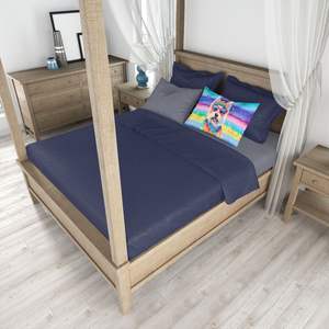 Westie Hippie Dawg Standard décoratif oeuvre taie d'oreiller léger et Super doux facile d'entretien housses de coussin - Product Image 4