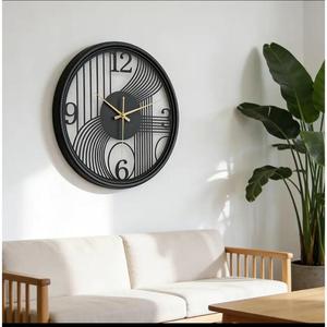 Handmade Geometric Style Wall <b>Clock</b> Black Triangle Shape Silent Quartz <b>Movement</b> For Home Office Decoration Decorative <b>Clocks</b> - Product Image 3