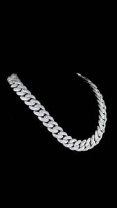 Custom 20mm Lab Grown Diamonds Cuban Chain 925 Sterling Silver Princess Mosaic Cut Iced Out Men's Hip Hop Wholesale B2B Jewelry - Product Image 6