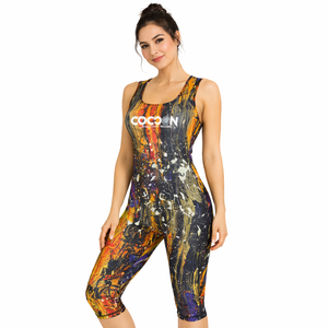 Mono Deportivo de Yoga para Mujer, Estampado Abstracto, de Secado Rápido, Elástico, Sin Mangas, para Gimnasio, Ejercicio, Ropa Deportiva, Marca Cocoon International - Product Image 2