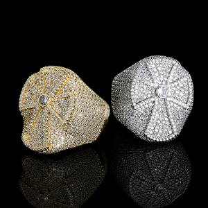 Customized Full <b>Iced</b> Pave Setting Moissanite Diamond Cross Shaped White Gold New Fashionable Man's and Women's Premium Jewelry - Product Image 6