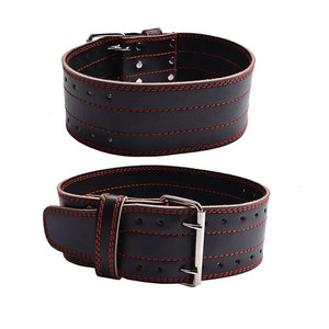 Cinturón de Levantamiento de Pesas Profesional Personalizado de Cuero Vacuno Transpirable con Elasticidad Ajustable para Entrenamiento en Gimnasio y Seguridad - Product Image 6