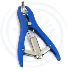 ECONOMY CASTRATION BANDER WITH BLUE PLASTIC HANDLE CASTRATION APPLICATOR FOR APPLYING ELASTIC BY DADDY D PRO