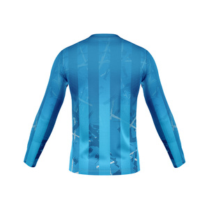 Camiseta Deportiva Casual para Hombre, Personalizada, de Secado Rápido, Manga Larga, Cuello en V, Diseño Sólido, Transpirable, Ecológica, con Logotipo Frontal - Product Image 5