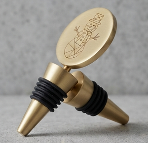 Bouchon de bouteille de vin attrayant, finition dorée, style élégant, bouchon de bouteille durable, bouchon de champagne et décoration - Product Image 6
