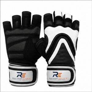 Guantes Deportivos de Medio Dedo de Alta Calidad RAO CRAFT EXPORTS, Material PU, Correa de Muñeca Ajustable, para Gimnasio, Levantamiento de Pesas, Unisex - Product Image 1