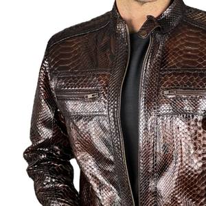 Chaqueta de Cuero Genuino para Hombre, Estilo Casual, Antiarrugas, Diseño Más Vendido, Precio Accesible - Product Image 4