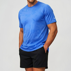 Ensemble de survêtement personnalisé pour homme, respirant, séchage rapide, en Spandex/Polyester, coupe ample, pour l'entraînement sportif en salle de sport - Product Image 4