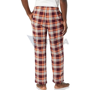 Bulk Order USA Flannel <b>Trouser</b> <b>Men</b> Plaid Pants Soft Cotton <b>Elastic</b> Waist Lounge Wear Manufacturer - Product Image 2