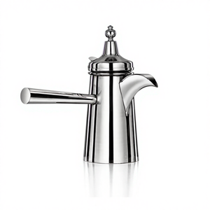 Cafetera Turca de Acero Inoxidable con Asa de Madera para 4 Porciones, Cafetera para Estufa con Asa de Madera - Product Image 1