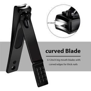 กรรไกรตัดเล็บแบบกันลื่นตามหลักสรีรศาสตร์เพื่อความสบาย ทนทาน ตัวตัดเล็บเหล็กกันสนิมเพื่อประสิทธิภาพที่ยาวนาน - Product Image 3