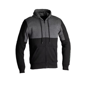 Blouson à capuche pour motard homme, zippé, en polaire, imperméable, coupe-vent, avec protections CE amovibles, doublure respirante - Product Image 4