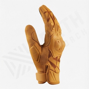 Customized Factory Price PU Full <b>Finger</b> Windproof Racing Gloves Shockproof Touch Design for Mountain <b>Bike</b> & Motorbike Use - Product Image 3